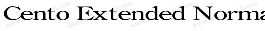 Cento Extended Normal字体转换